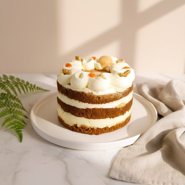 Torta Angélica (Carrot Cake), Keto, Sin Azúcar Añadida, 1025 g, Tremus