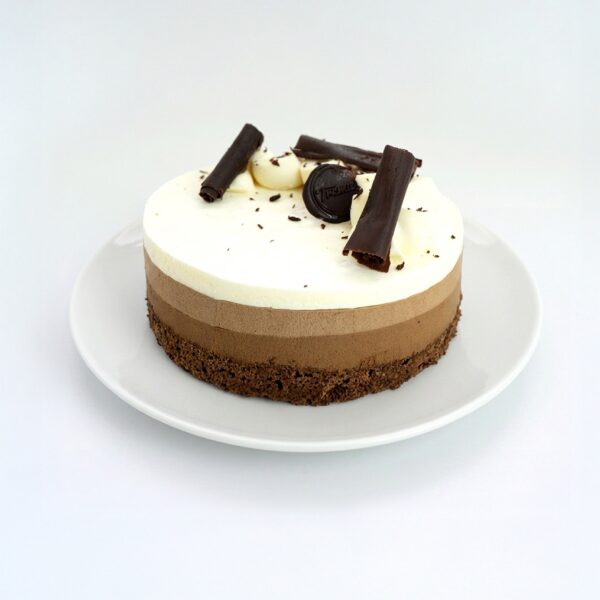 Torta Ignacia (Mousse Tricolor), Keto, Sin Azúcar Añadida, 930 g, Tremus