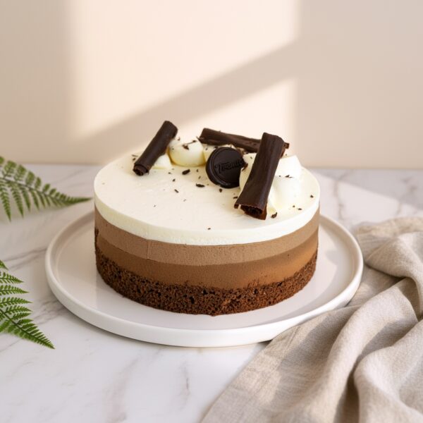 Torta Ignacia (Mousse Tricolor), Keto, Sin Azúcar Añadida, 930 g, Tremus