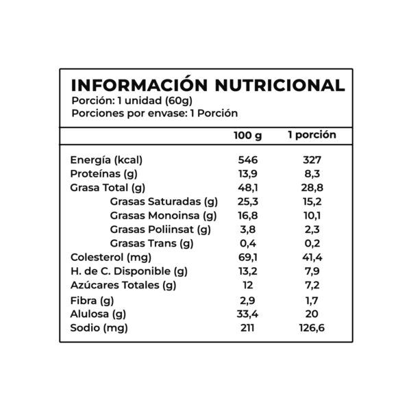 Alfajor Chocolate Blanco y Mantequilla de Mani, Keto Proteico, Sin Azucar Añadida, 60 g, Tremus 7 Alfajor Chocolate Blanco y Mantequilla de Mani 2