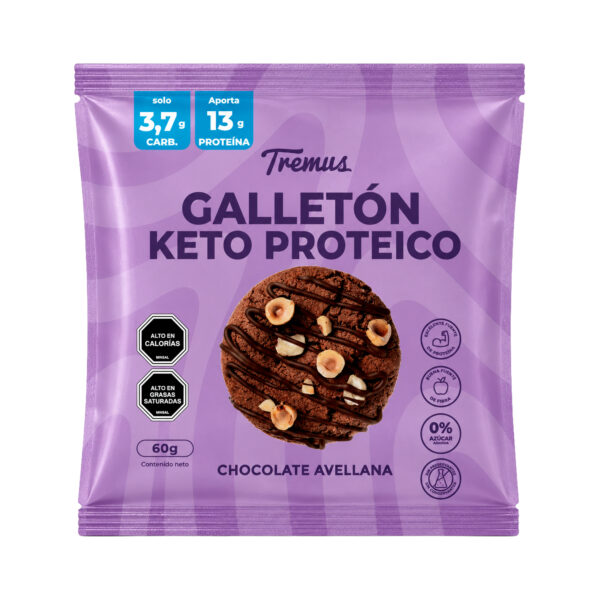 Galleton keto proteico chocolate avellana 60 gr Tremus