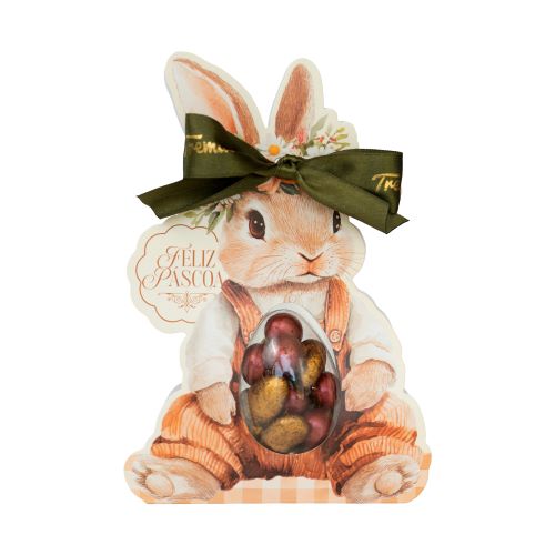 Conejito Relleno de Grageas Mix Chocolate Bitter, Keto, Vegano, Sin Azúcar Añadida, 45 g, Tremus