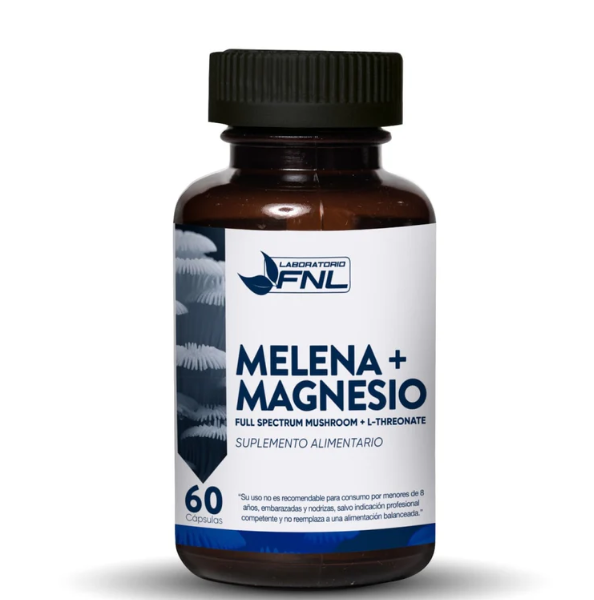 Melena + Magnesio 60 cápsulas marca FNL