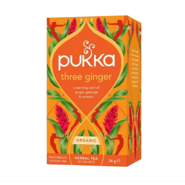 Mix de Infusión Three Ginger 20 bolsas Marca Pukka