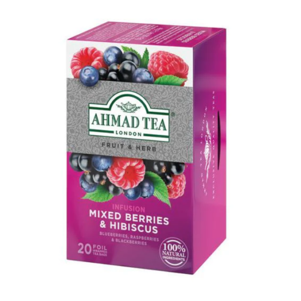 Infusión Mixes Berries & Hibiscus 20 bolsas Marca Ahmad Tea