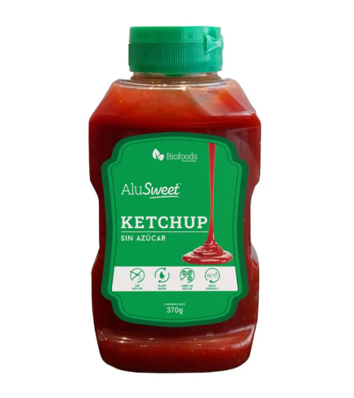 Ketchup Sin Azúcar 370 gr Marca Biofoods