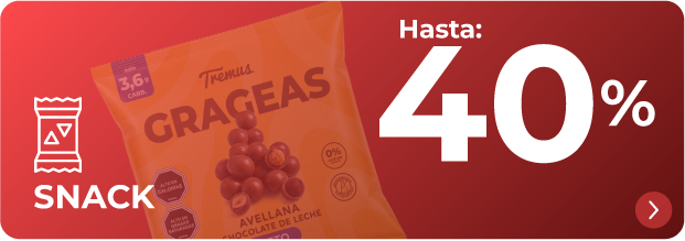 Snack y Postres - Hasta 30% de descuento